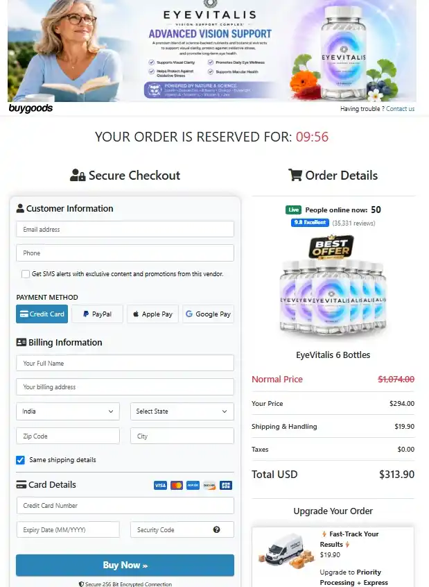 EyeVitalis EyeVitalis Order Page